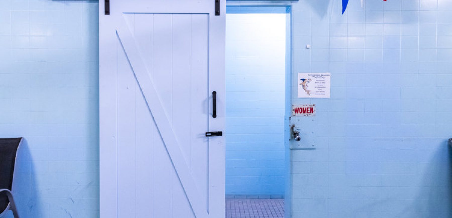 Indoor-Pool-Women-Locker-Room-Door-
